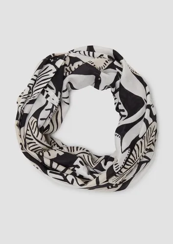 s.Oliver Halstuch Loop-Schal aus Viskose mit floralem Muster