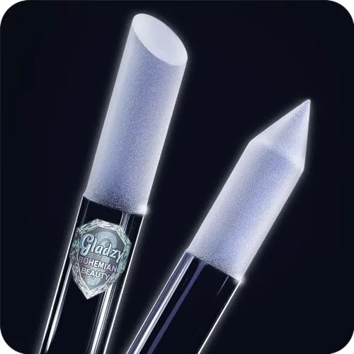 Glas Nagelhautschieber Nagelfeile – Manikürestäbchen, Professionelle Präzisionsfeile Hautschieber für Nagelhaut, Schleifoberfläche nutzt sich nie ab, echte tschechische Qualität von Gladzy