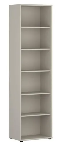 TEMPRA-2 Regal inkl. 5 Böden, schmal, ca. 54x198x35 cm, Sand von Forte - Schmaler Bücherregal mit 5 Böden aus stabiler Spanplatte. Ideal für platzsparende Aufbewahrung und stilvolle Präsentation Ihrer Bücher und Deko.