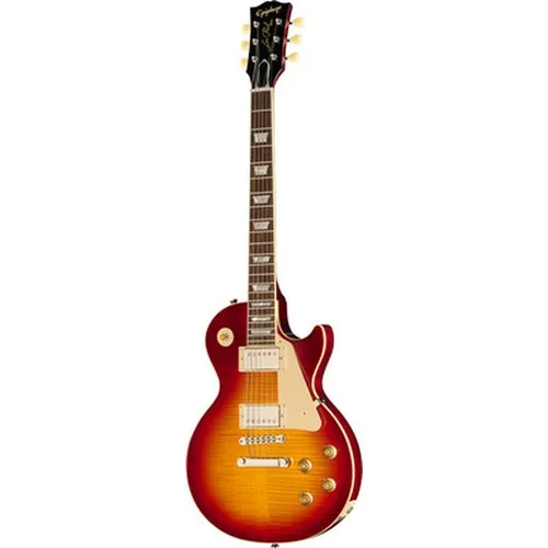 Epiphone Les Paul 59 B-Stock E-Gitarre - B-Stock Epiphone Les Paul Standard 1959 mit geflammter Ahorn-Decke, massiver Mahagoni-Korpus und authentischem '59 Medium 'C' Halsprofil - ideal für Musiker, die nach Qualität und Stil suchen.