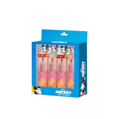 Disney Micky und Minnie Mix-Set mit 4 Rosa Textmarkern