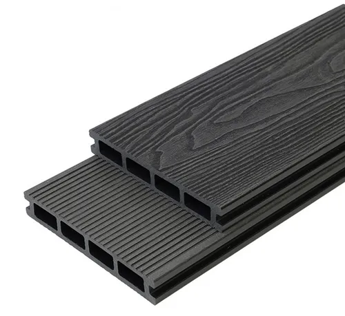Endorphin Terrassendielen ® 30m² Premium WPC in Holzoptik – anthrazit schwarz - Hochwertige 3D-WPC Terrassendielen in eleganter Holzoptik, inklusive Schrauben und Unterbau, ideal für langlebige Terrassenlösungen.