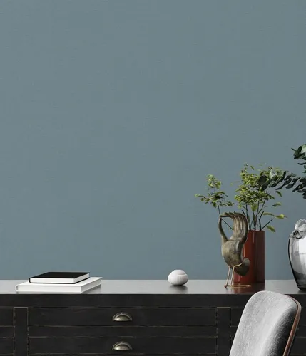 Vliestapete Textiloptik Blau 38967-2 von Profitex - Moderne Vliestapete in Blau, hoch waschbeständig und abziehbar. Ideal für alle Räume, sorgt für ein stilvolles Ambiente. Maße: 0,5 m x 10 m, Gesamtfläche: 5,33 m².