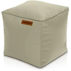Green Bean Indoor Hocker, Grau - Sitzsäcke – Multifunktionaler Sitzpouf in modernem Design, ideal als Hocker oder Fußhocker für jedes Zuhause. Pflegeleichter Bezug aus Kunstleder, abnehmbar und einfach zu reinigen.