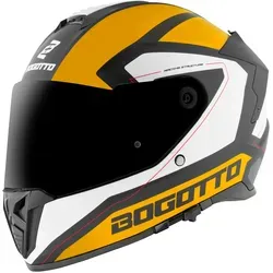 Bogotto Motorradhelm FF122 BGT - Komfort und Sicherheit vereint - Motorradhelm mit integriertem Sonnenvisier, kratzfestem Visier und hervorragender Belüftung für optimalen Fahrkomfort und Schutz bei jeder Fahrt.