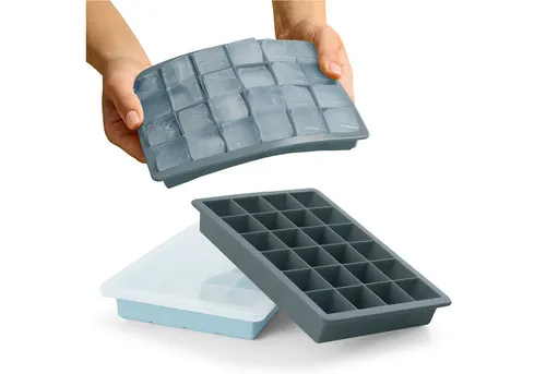 Blumtal Eiswürfelform Eiswürfelformen Silikon mit Deckel von Blumtal