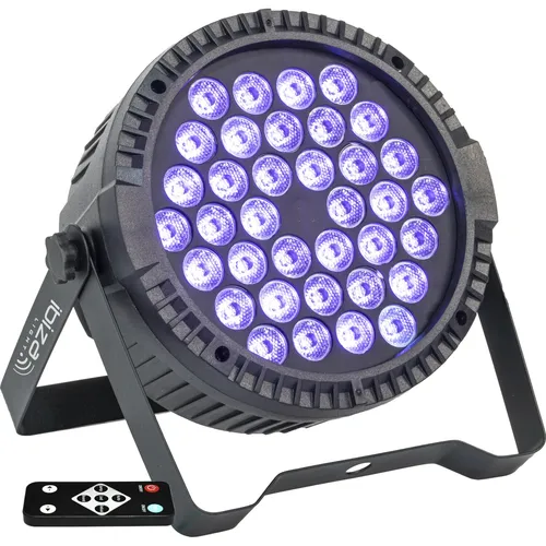 IBIZA THINPAR-36X3-UV LED PAR Scheinwerfer Disco DJ Party Club Effekt Floorspot