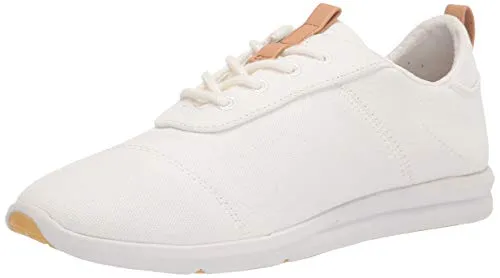 TOMS WOMEN CABRILLO White Canvas 37.5 EU - Elegante Espadrilles für Damen - Leichte und bequeme Espadrilles aus 100% Polyester, perfekt für den Sommer und vielseitig kombinierbar.
