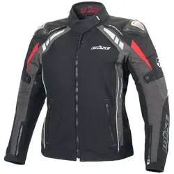 Büse B.Racing Pro Damen Motorrad Textiljacke, schwarz-grau, Größe 40 - Motorradjacke aus strapazierfähigem Material, wasserdicht und atmungsaktiv dank HUMAX® Klimamembrane, ideal für jede Wetterlage.