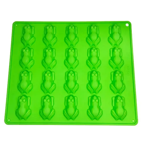 Selecto Bake Frog Frosch Schokoladenformen Silikonform für Süßigkeiten antihaftbeschichtet wiederverwendbare DIY Backformen für Gelee Gummibärchen Buntstifte Gelatine Kuchendekoration