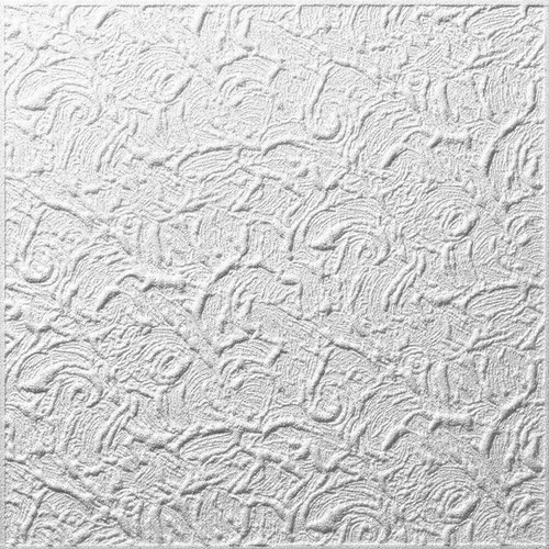 Decosa Deckenplatte Paris, 50 cm x 50 cm x 8-9 mm in weiß von DECOSA