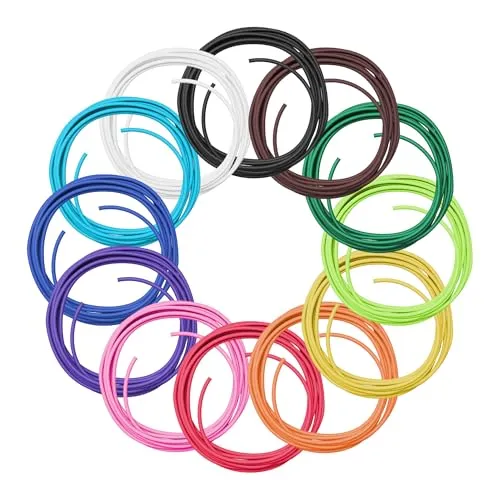 LAMAX ArtKid1 3D Filament Set – 12 Farben, 37 m, PCL, 1,75 mm, geruchsarm, kindersicher, gesundheitlich unbedenklich, EU-konform, Original Nachfüllset (Filament set)