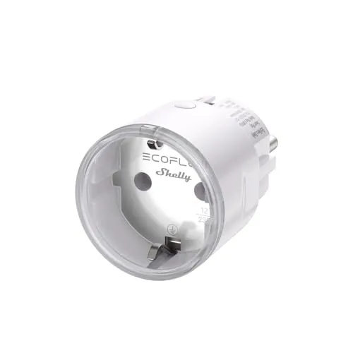 EcoFlow x Shelly Smart Plug - WLAN-Steckdose mit Energieüberwachung - Netzgebundene Photovoltaikanlagen: Überwachen Sie Ihren Stromverbrauch in Echtzeit und optimieren Sie die Nutzung Ihrer Energie für ein CO₂-neutrales Leben.