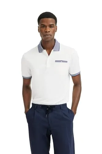 bugatti Herren Poloshirt Brusttasche Kurzarm Modern Fit