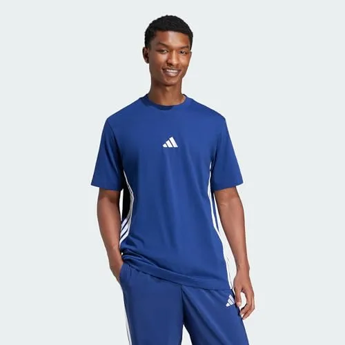 ADIDAS Herren Shirt Essentials 3-Streifen Single Jersey - T-Shirts mit legendären 3-Streifen, aus weichem Single Jersey für höchsten Komfort und einen sportlichen Look, ideal für vielseitige Outfits.