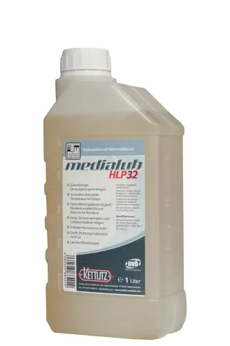 Liter Mineralisches Hydrauliköl KETTLITZ-Medialub HLP 32 Hydrauliköl auf Mineralölbasis 1