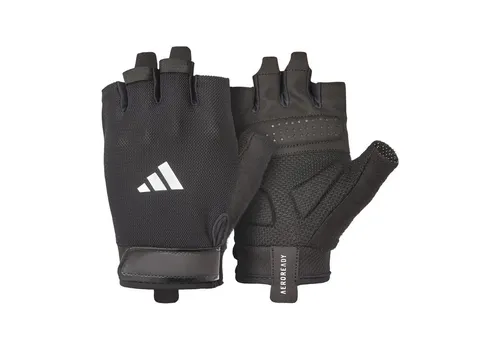 adidas Essential Trainingshandschuhe - feuchtigkeitsabsorbierende Aeroready Technologie gepaart mit Einer äußerst komfortablen, strapazierfähigen Handinnenfläche aus Velourlederimitat