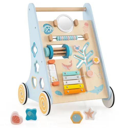 Lauflernwagen Montessori mit Rädern für Kleinkinder