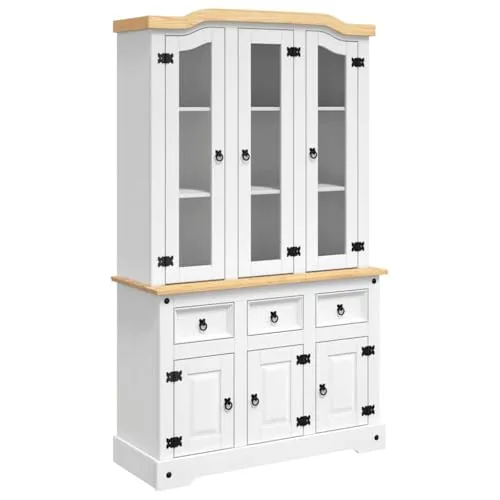 vidaXL Massivholz Highboard Anrichte