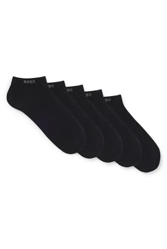 BOSS Herren 5P AS Uni CC Fünfer-Pack Sneakers-Socken - Herrensocken im Fünfer-Pack aus elastischem Baumwoll-Mix, ideal für hohen Tragekomfort und Langlebigkeit mit charakteristischen Logo-Bündchen.