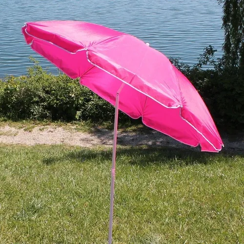 Sonnenschirm 052 bordeaux 1,75 m; Höhe 2,0 m Strandschirm