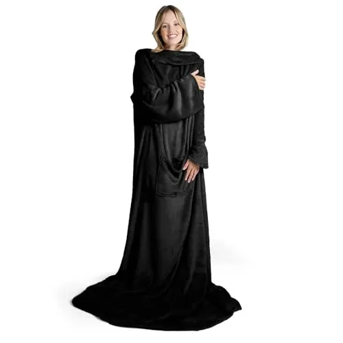 Blumtal Ärmeldecke Unisex in schwarz von Blumtal