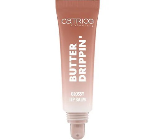 Catrice Lippenbalsam Butter Drippin' Glossy Lip Balm, 3-tlg., Dezenter Farbakzent, geschmeidig, hochglänzend, spendet Feuchtigkeit.