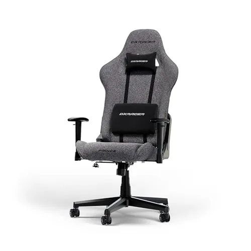 DXRacer Gaming-Stuhl PRINCE L F24 - Ergonomischer Bürostuhl für Gamer, ideal für lange Sessions mit hochwertiger Kaltschaumpolsterung und verstellbaren Armlehnen. Maximale Kapazität 150 kg, empfohlen für Körpergrößen bis 185 cm.