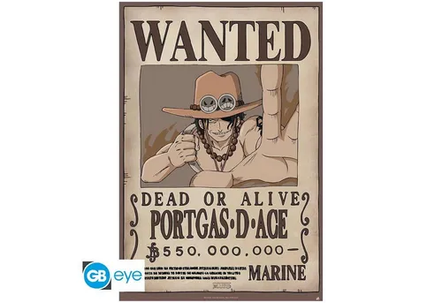 ABYstyle Poster ONE PIECE - Poster Wanted Ace (91.5x61)