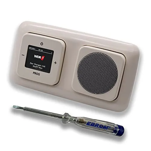 Busch Jäger DAB+ Unterputz Radio 8215U-101 cremeweiß