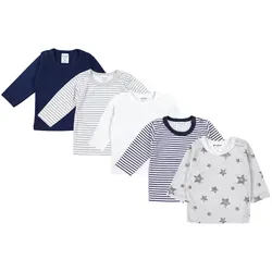 TupTam Baby Jungen Langarmshirt 5er Set bunt Größe 104 von TupTam