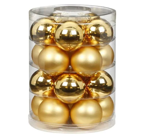 MAGIC by Inge Christbaumschmuck, Weihnachtskugeln Glas 6cm, 20 Stück