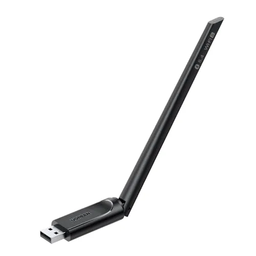 UGREEN 2 in 1 WLAN Stick AX900 Bluetooth 5.4, WiFi 6 USB WLAN Stick Dual Band 2,4G/5GHz, eingebauter Treiber, 6dBi Antenne, MU-MIMO, WPA2, WiFi Adapter PC kompatibel mit Windows 11/10.