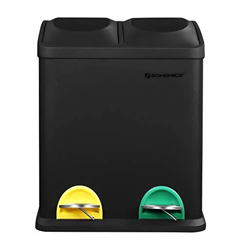 Mülltonnen & Abfalleimer Schwarz von SONGMICS