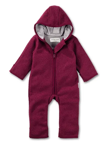 Hofbrucker Wollwalk-Overall in Lila, Größe 50/56, Rosa, Baby
