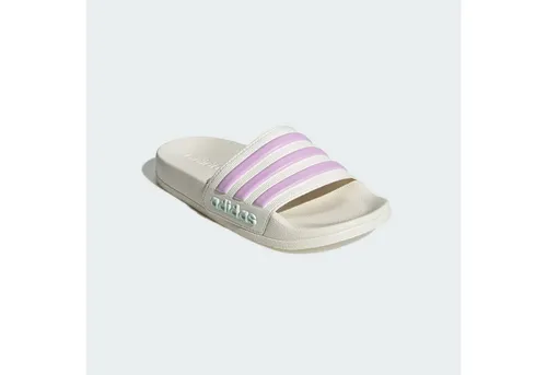 adidas Adilette Shower Slides für Mädchen, Off White/Bliss Lilac/Halo Mint, 31 EU - Sandalen für Mädchen mit weichem Cloudfoam Fußbett für optimalen Komfort und schnell trocknendem Material, ideal für nach dem Schwimmen oder im Badezimmer.