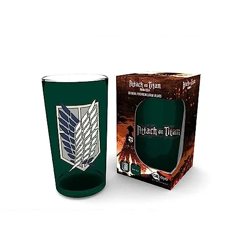 GB eye Attack On Titan Scout Symbol 400 ml Glas in schwarz von GB eye
