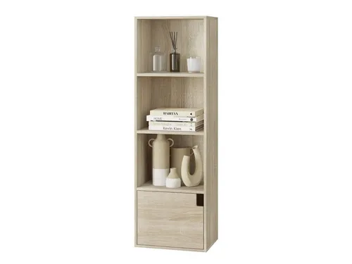 EUGAD Bücherregal, 1-tlg., mit 4 Fächern 1 Tür, Würfelregal aus MDF