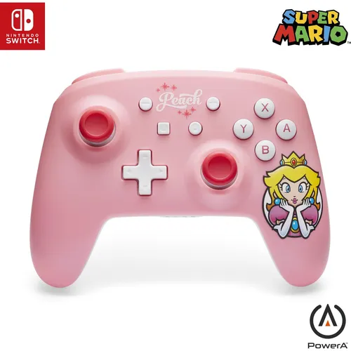 Kabelloser Controller für Nintendo Switch - Princess Peach-Rosa - Controller für Nintendo Switch, kabelloses Design für maximale Bewegungsfreiheit und stylisches Princess Peach-Design für Fans.