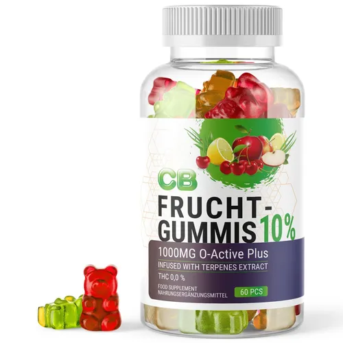 Produktbild CB FRUCHTGUMMIS mit L-Arginin und Grüntee | 60 Gummies für Männer & Frauen