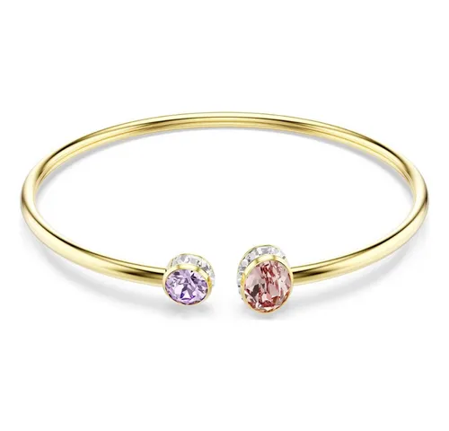 Swarovski Chroma Armreif in Gold mit Kristallen in lila von Swarovski
