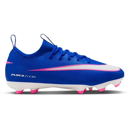Nike JR Zoom Vapor 16 Academy FG/MG Fußballschuhe - Reaktionsschnelle Dämpfung dank Zoom Air-Technologie. Vielseitige Laufsohle für Natur- und Kunstrasen. Strapazierfähiges Obermaterial sorgt für Leichtigkeit und Komfort.