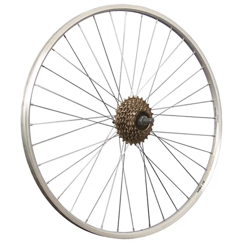 28 Zoll Fahrrad Hinterrad 7-fach mit Schraubkranz Set