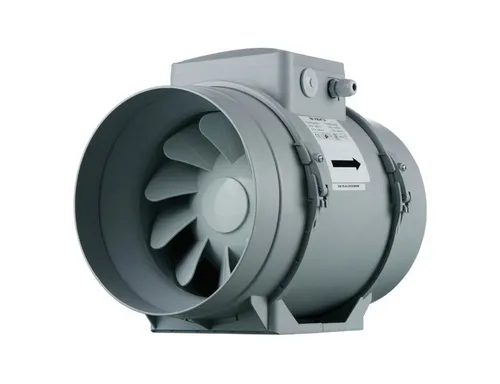 Vents Wandventilator TT Pro 200 T - Effizienter Rohrventilator mit Nachlaufrelais für optimale Luftzirkulation in Lüftungssystemen, ideal für Räume bis 1040 m³/h.