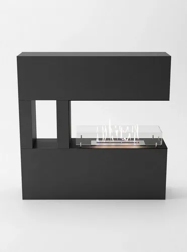 GLOW FIRE Ethanol Kamin VESTLAND - Moderner Standkamin für behagliche Atmosphäre - Gel- & Ethanol-Kamine mit 3 h Brenndauer und 2 kW Heizleistung, ideal für gemütliche Abende ohne Rauch und Asche - Made in Germany.
