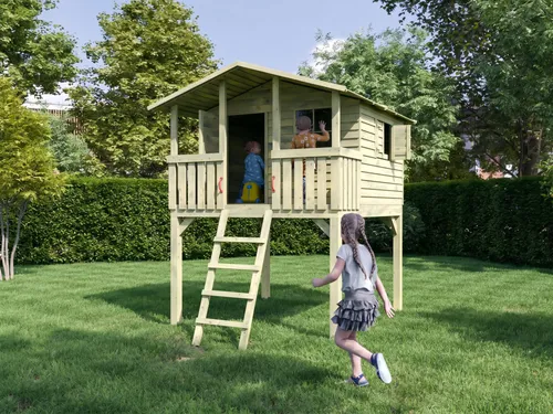 Belladoor Stelzenhaus SMART PLUS Leon Braun Grün