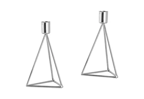 ECHTWERK Kerzenhalter Diamant hoch, Perfekte Tischdekoration, Kerzenhalter im Vintage-Design