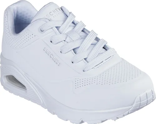 Skechers Damen Schnürhalbschuh in hellblau - Gr. 36 - Damen-Sneaker mit pflegeleichter Oberfläche und bester Memory-Foam-Fußbettung für optimalen Komfort, Schnürung ermöglicht individuelle Anpassung.