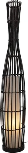 GURU SHOP Stehlampe/Stehleuchte, in Bali Handgemacht aus Naturmaterial - Modell Lumi, 105x18x18 cm