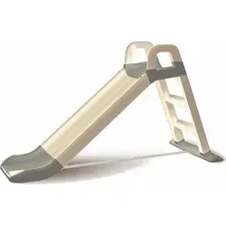 Stabile Gartenrutsche für Kinder 140 cm in Beige-Grau